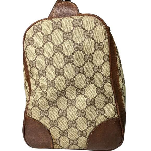 Vintage GUCCI Boston Bag Sherry Line Brown - Picture 3 of 8